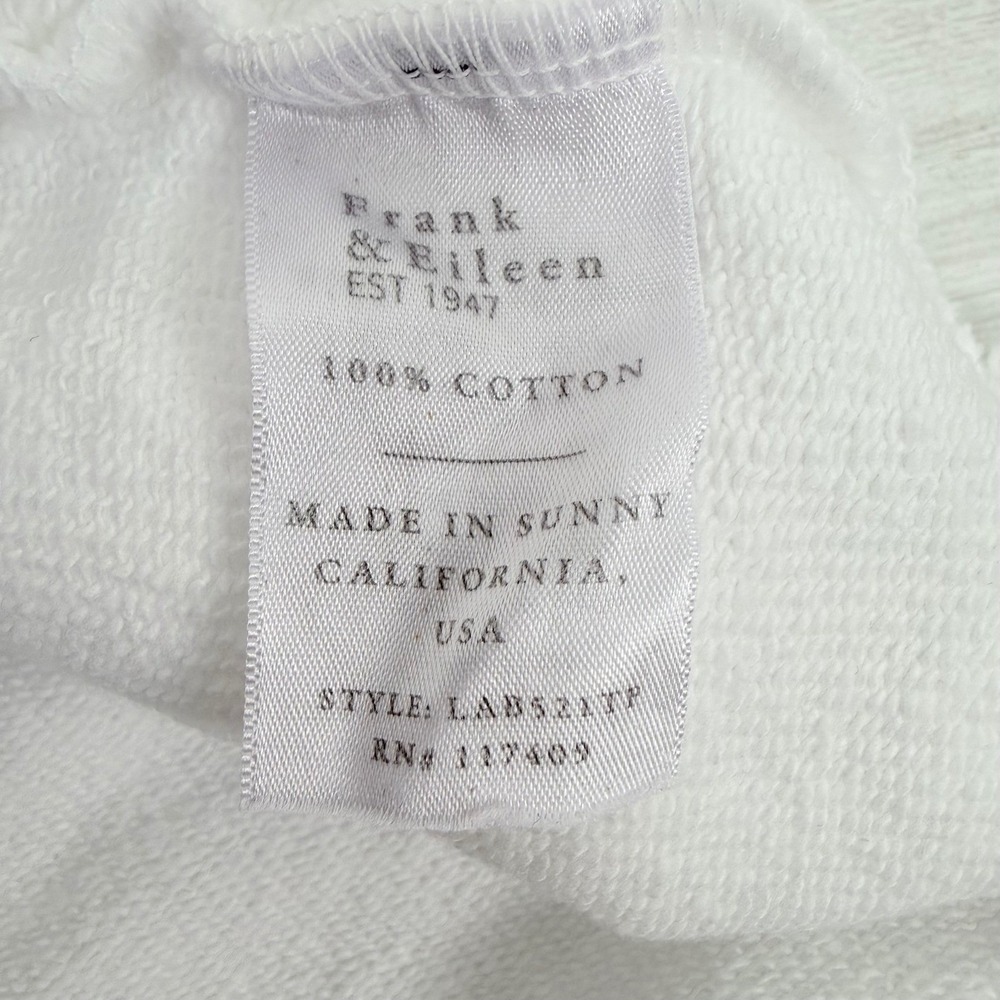 Frank & Eileen Kane Capelet Oversized Hoodie Sweatshirt Size L White Comfort NEW - Picture 12 of 16